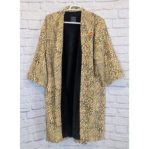 Kimpton Luxury Resort & Spa Leopard Cheetah Bath Robe Size L/XL New Tie